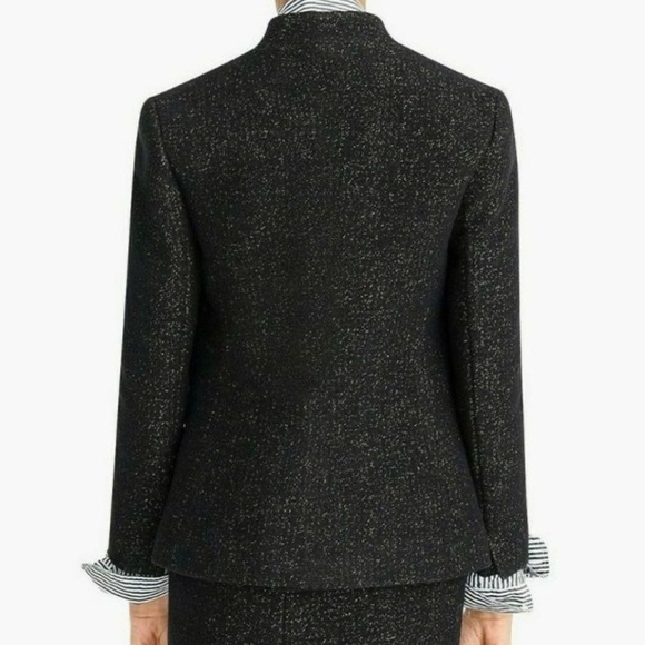 J.Crew Going Out Tinsel Tweed Blazer Black Lurex - Picture 4 of 11